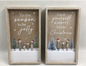 30cm Festive Pebble Plaque x 2