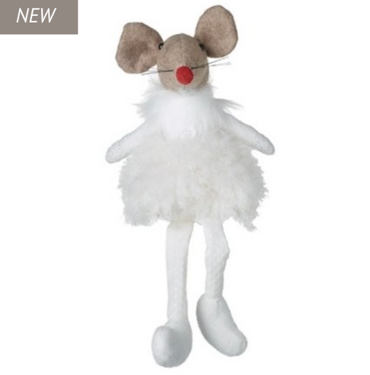 39cm Fabric Mouse Christmas Decoration