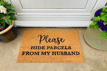 Hide Parcels from Husband Coir Doormat