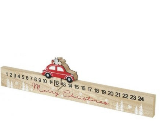 Merry Christmas Advent Calendar Slider with Car