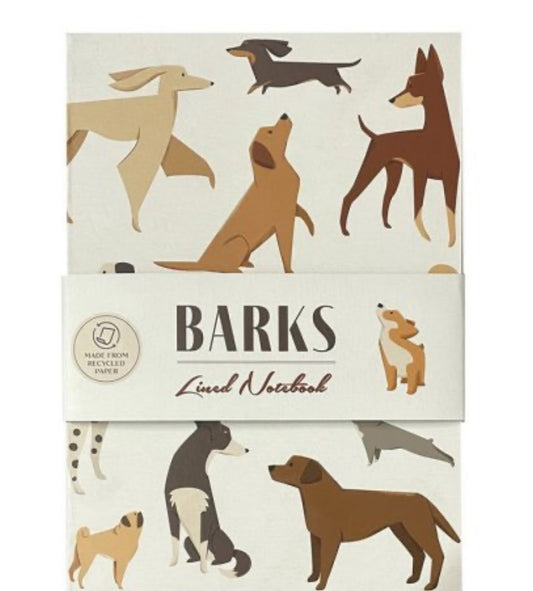 Barks Dog A5 Recycled Notebook