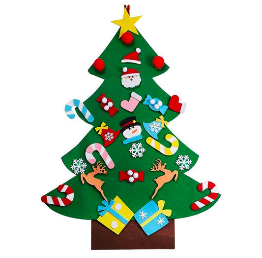 Felt Wall Hanging Xmas Tree 95cm