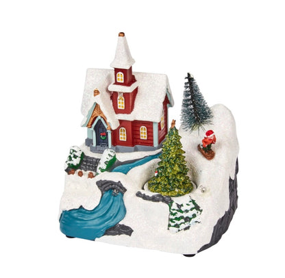 Three Kings CandyTree Christmas SnowScene 14cm