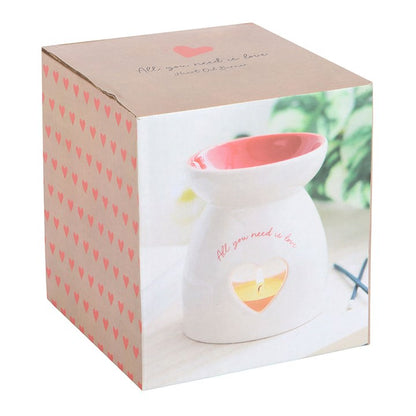 All You Need is Love Heart Oil Burner and Wax Warmer