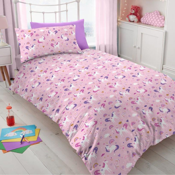 Unicorn Single Duvet Set - Multi