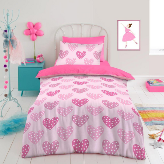 Love Hearts Single Duvet Set