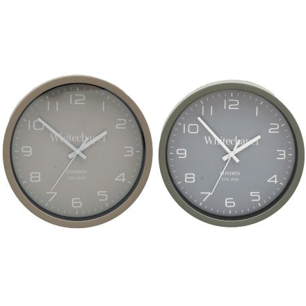 Grey Tonal Clock 20cm