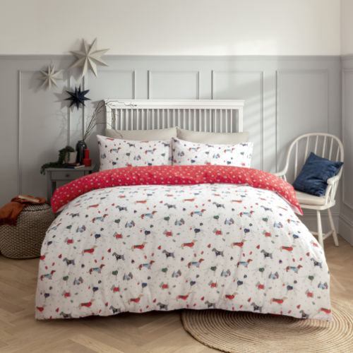 Christmas Jumper Dogs Duvet Set