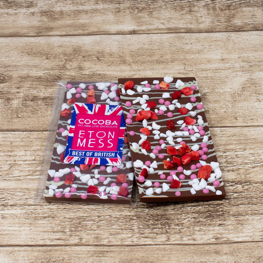 Cocoba Eton Mess Chocolate Bar