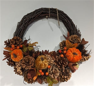 Autumnal Pumpkin Wreath