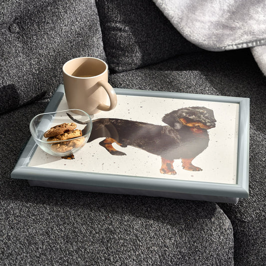 Dachshund Sausage Dog Lap Tray Bean Bag Serving Tray