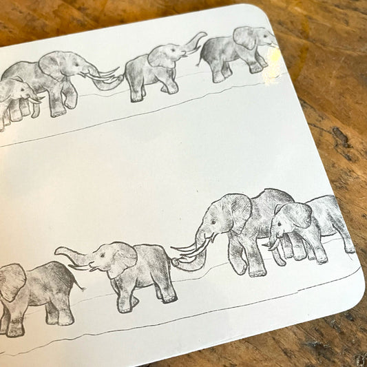 House & Herd Elephant Coasters 6pk