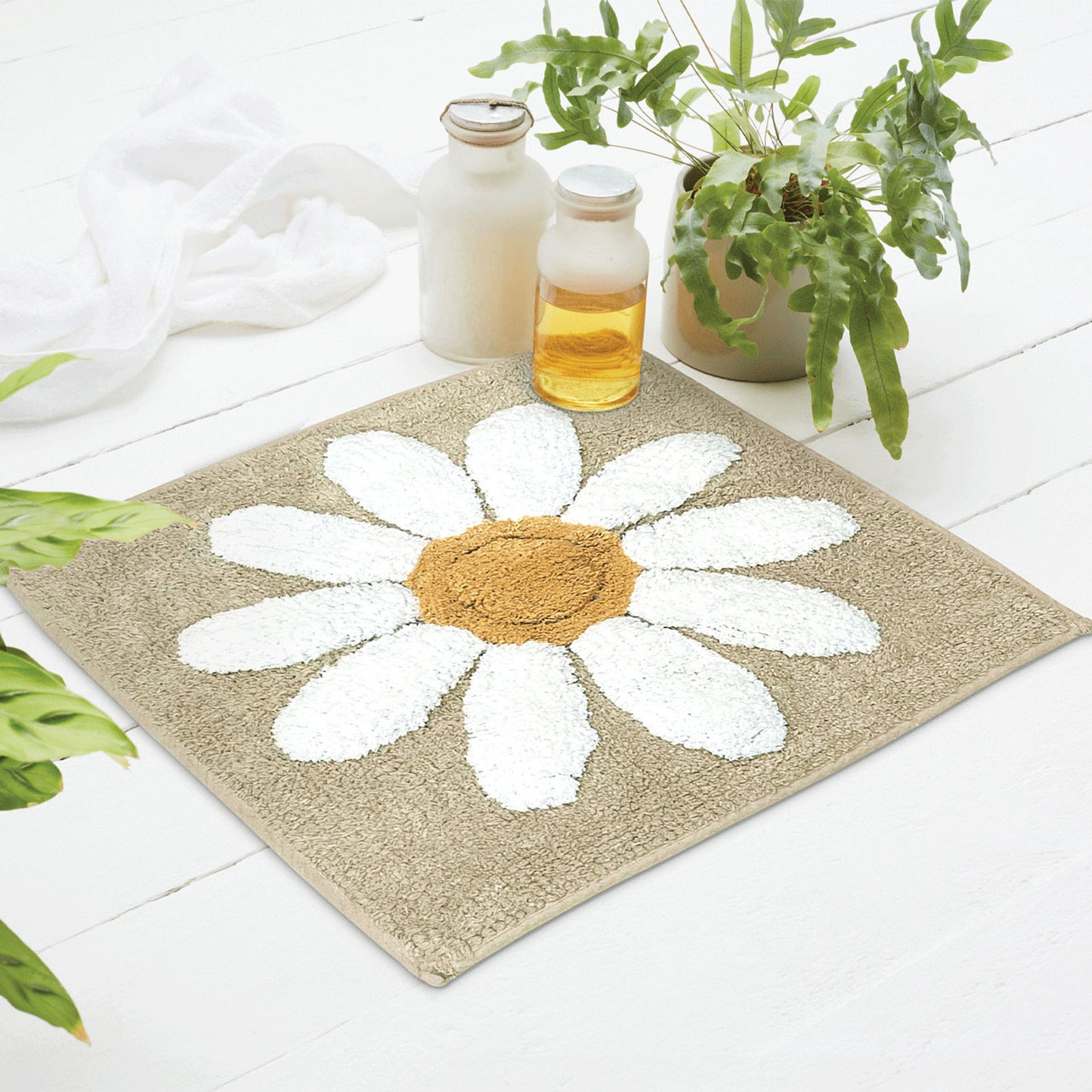 Fleur Shower Mat - Natural