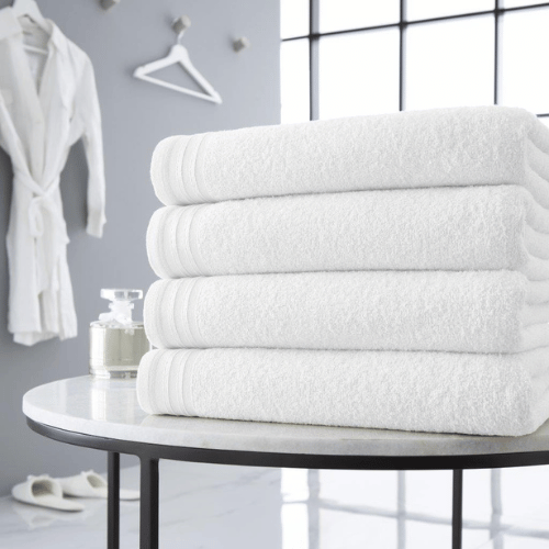 Luxury Wilsford Cotton Bath Sheet White 4pack