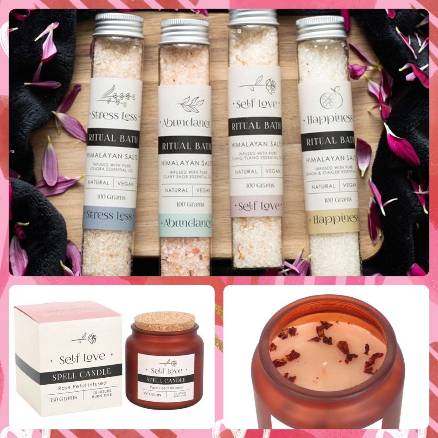 Love Candle & Bath Gift Bundle