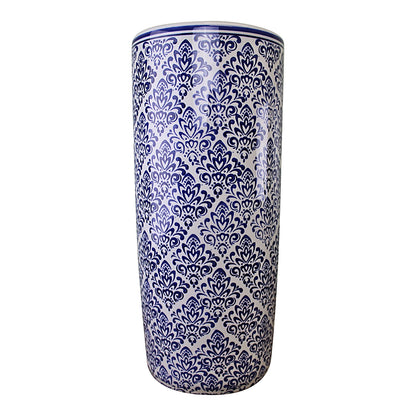 Umbrella Stand, Vintage Blue & White Pattern Design 🚚