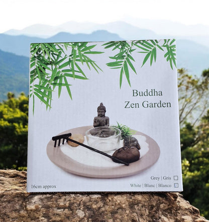 Buddha Zen Garden Self Assembly White 16cm