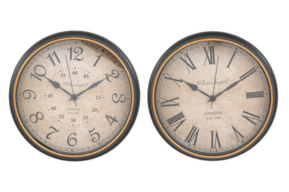 Antique Style Wall Clock With Numbers 34cm