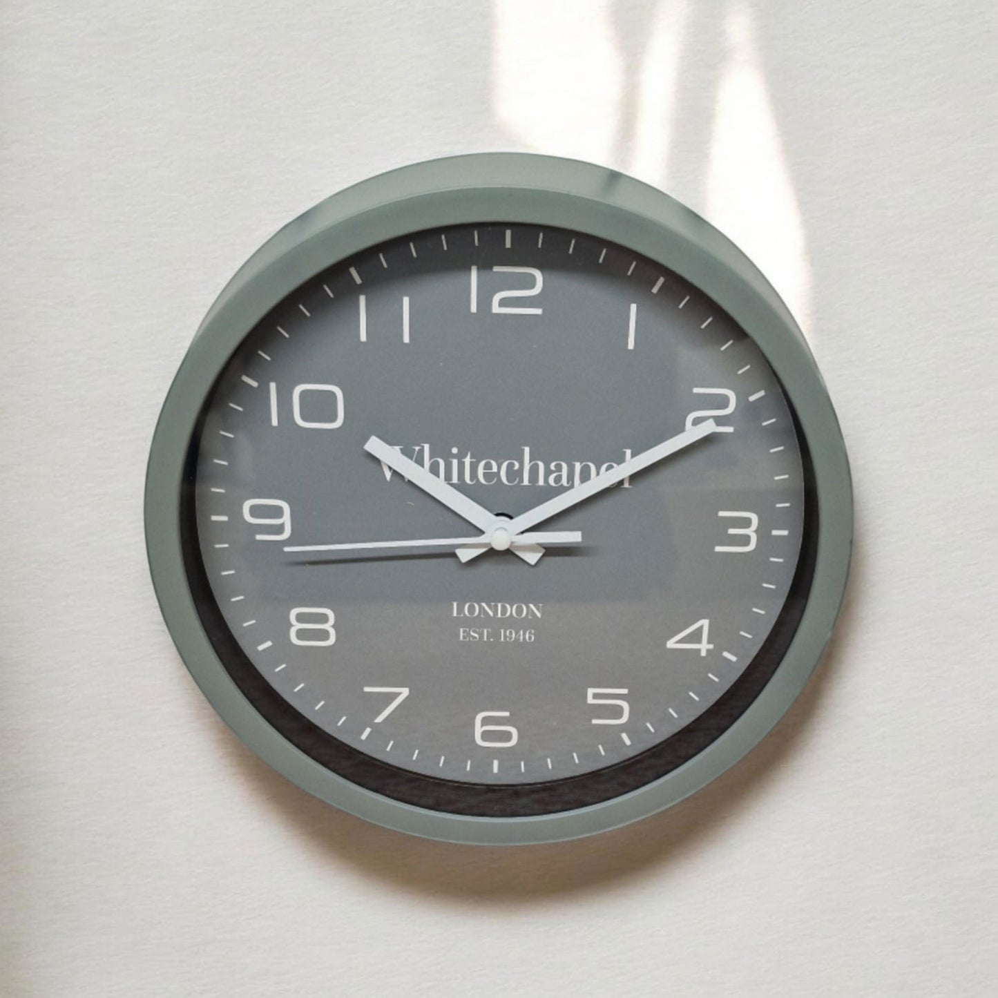 Grey Tonal Clock 20cm