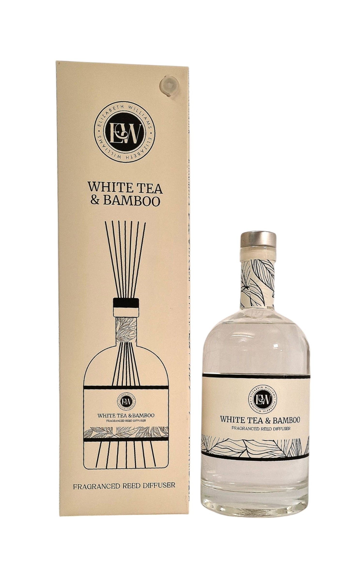 Gin Bottle White Tea & Bamboo 1000ml Diffuser