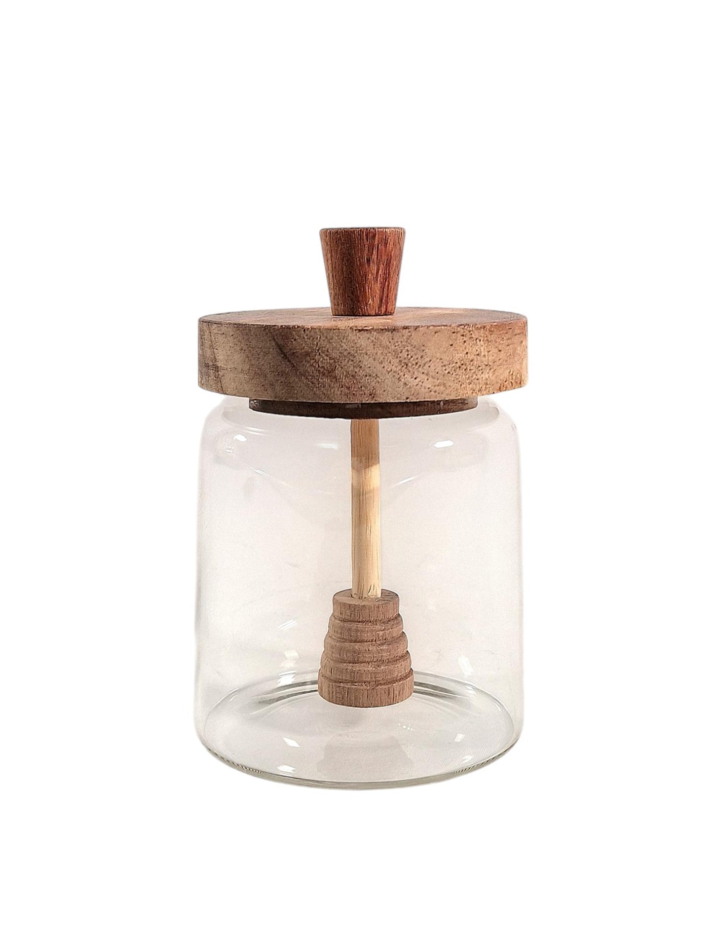 Glass Honey Storage Jar With Stirrer