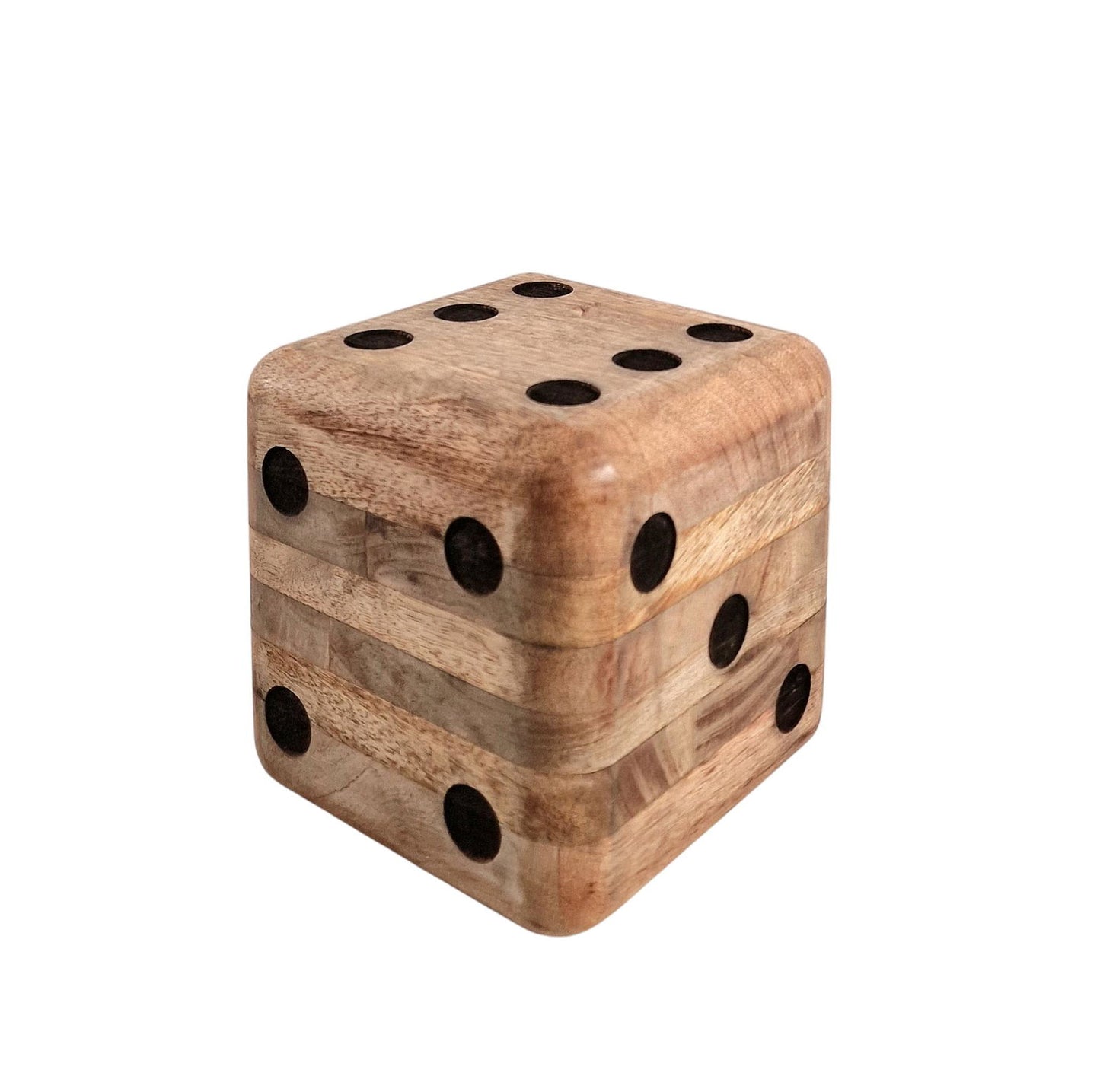 Wooden Dice Doorstop 15cm 🚚