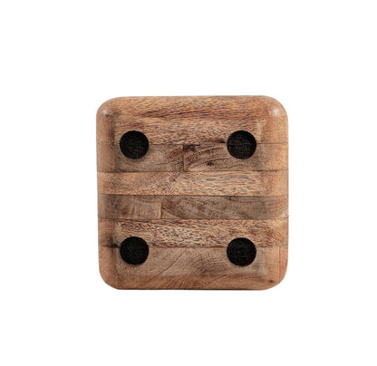 Wooden Dice Doorstop 15cm 🚚