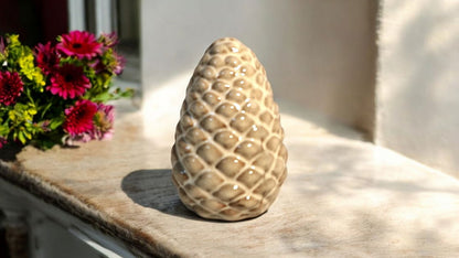 Ceramic Pinecone Ornament 11cm 🚚