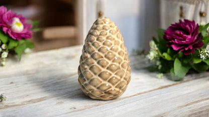 Ceramic Pinecone Ornament 11cm 🚚