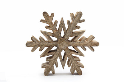 Wooden Snowflake Decoration