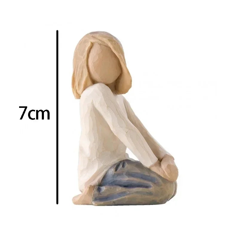 Figure Resin Sculptures Family Ornament