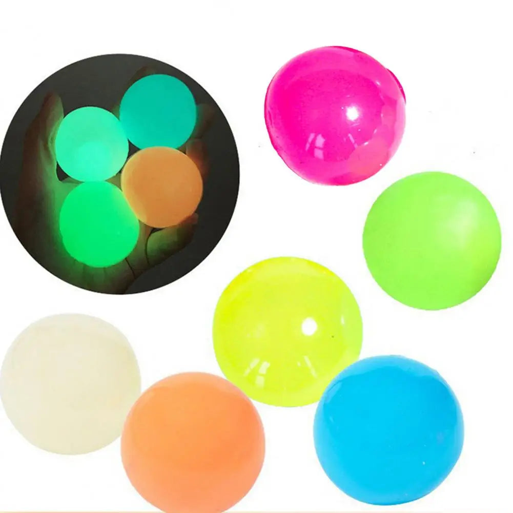 2Pcs Sticky Balls for Stress Relief - Luminous Fun