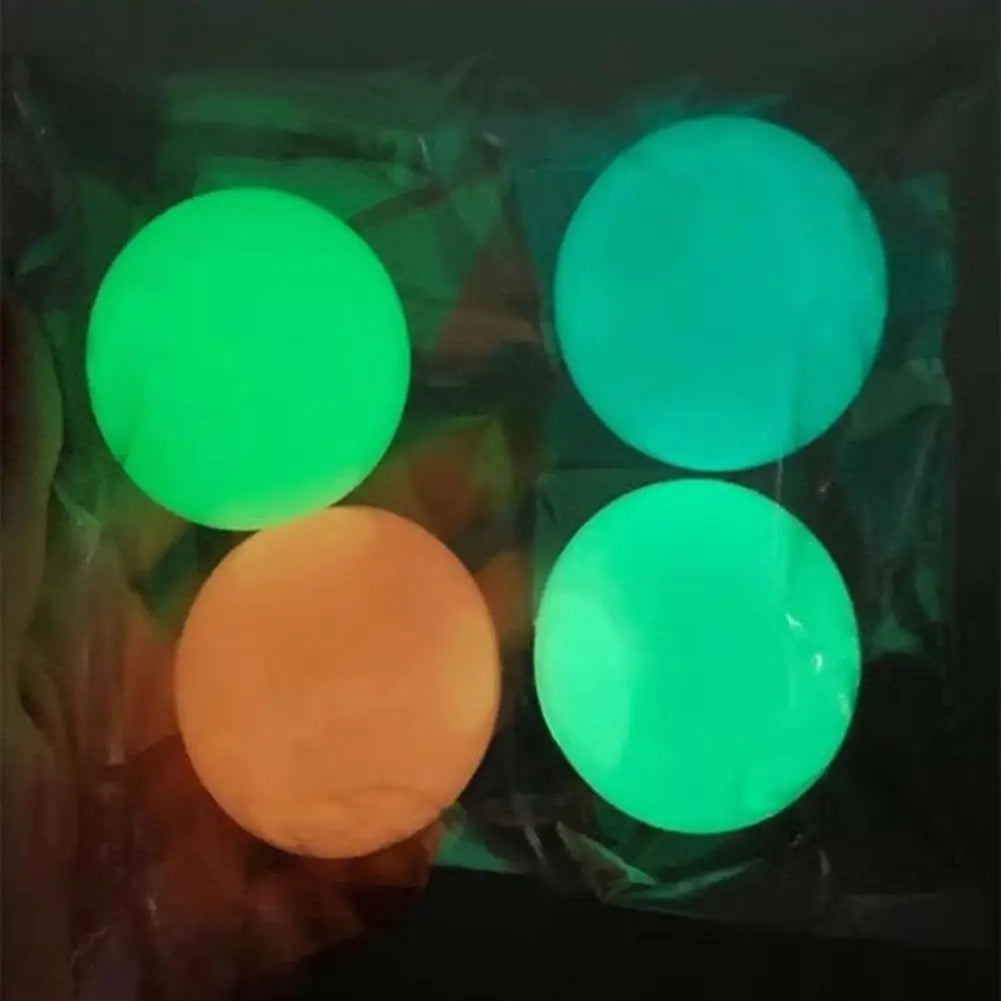 2Pcs Sticky Balls for Stress Relief - Luminous Fun