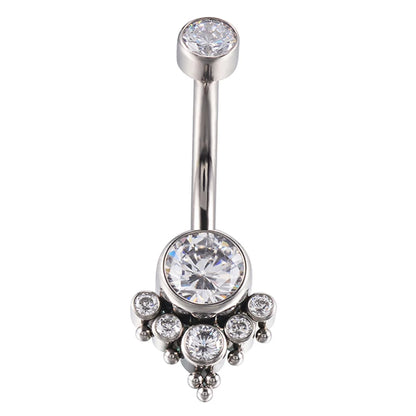 Titanium Internally Thread Navel Pendant