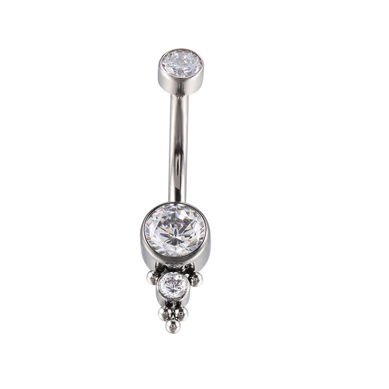 Titanium Internally Thread Navel Pendant