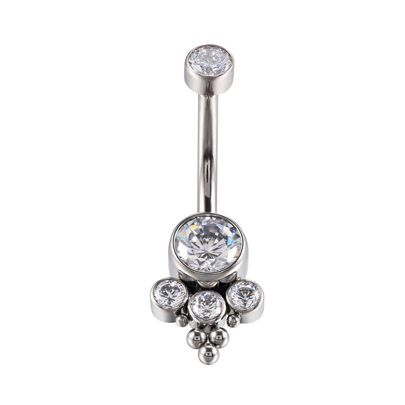 Titanium Internally Thread Navel Pendant