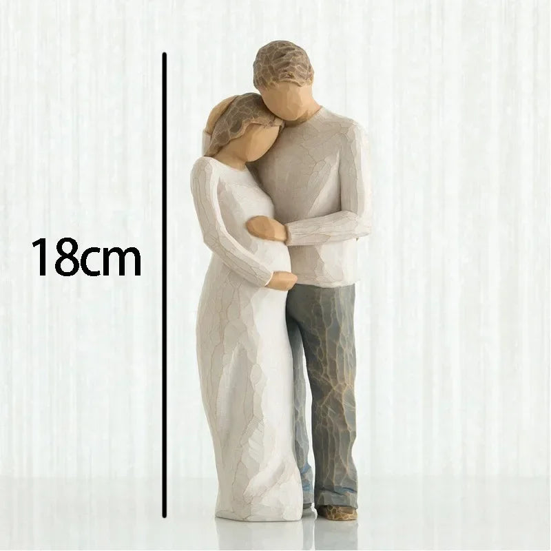 Figure Resin Sculptures Family Ornament