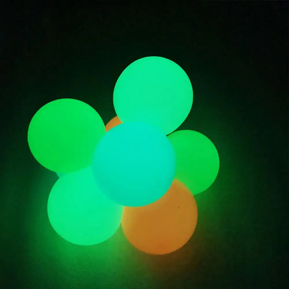 2Pcs Sticky Balls for Stress Relief - Luminous Fun