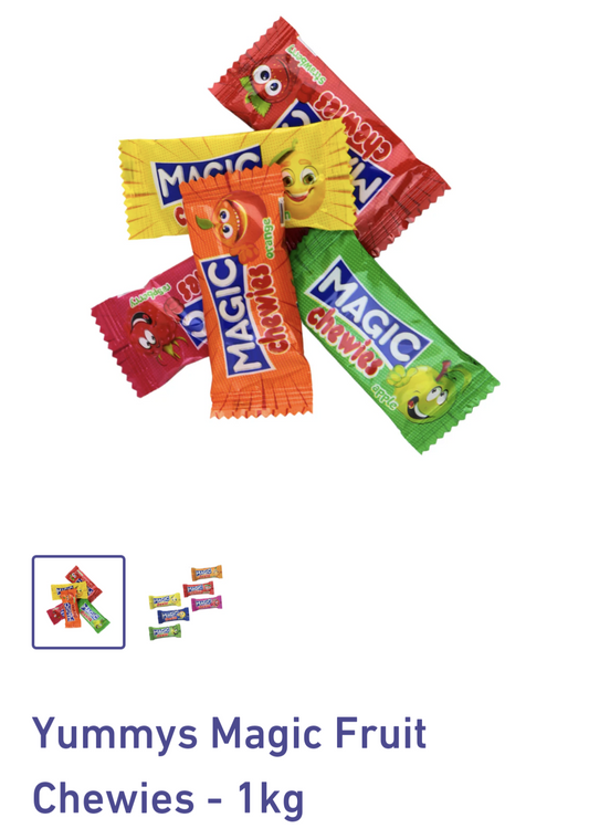 Magic Fruit Chews Sweets 1KG