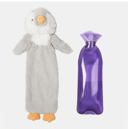 Warmies Penguin Long Hot Water Bottle