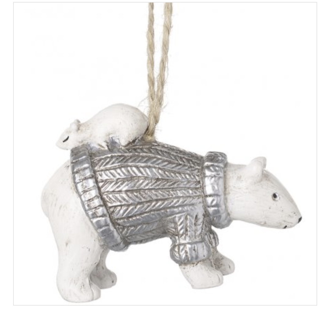 Christmas Polar Bear Tree Ornament