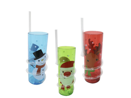 Christmas cartoon characters tumbler