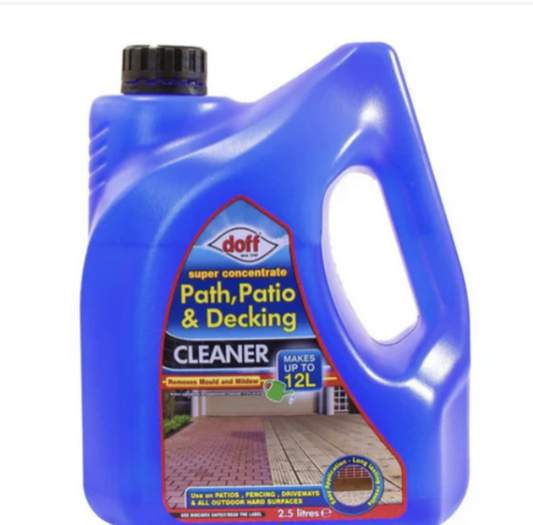 2.5 litres of concentrated Path decking patio walls cleaner 1.2lt