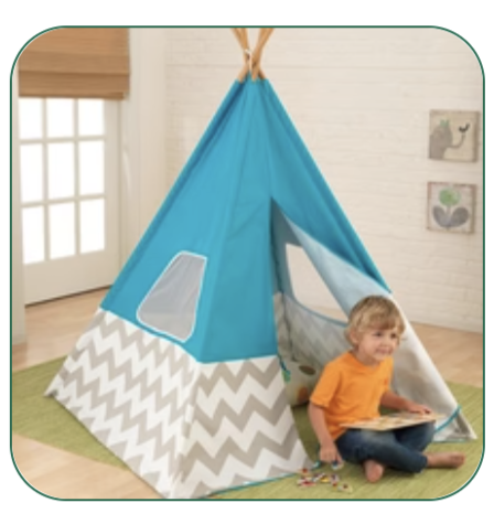 Kidkraft Deluxe Turquoise Teepee Tent