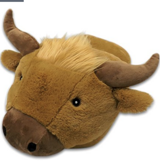 Highland Cow Single Slipper - Foot Warmer