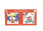 Pack 20 mini square cute Santa Christmas cards