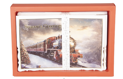 12 Christmas Train Cards