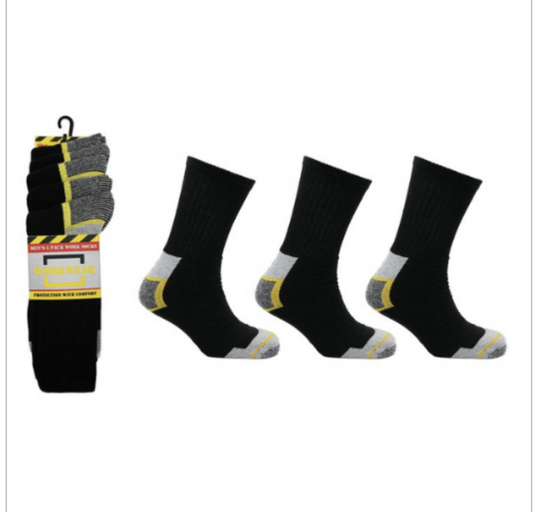 5pairs Mens Comfort Protection Work Socks