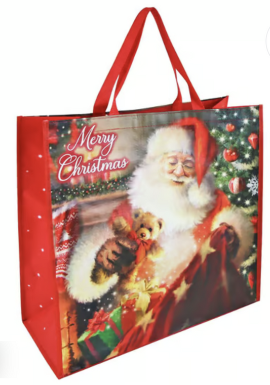 Santa Jumbo Christmas Gift Bag 45x45x20cm