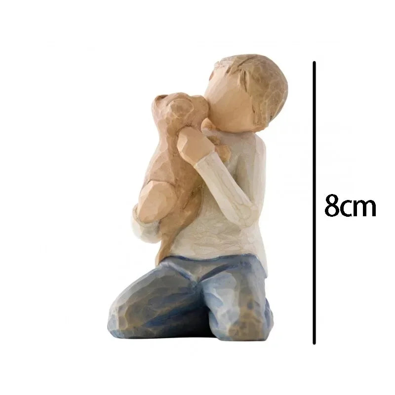 Figure Resin Sculptures Family Ornament